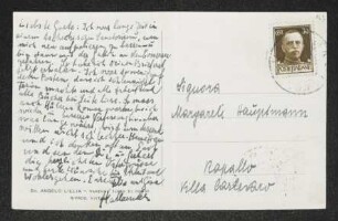 Brief von Felix Hollaender an Margarete Hauptmann