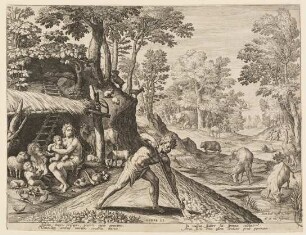 Adam und Eva nach der Vertreibung aus dem Paradies
