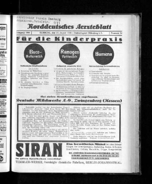Jahrgang 1926, Hamburg, den 22. August 1926, Nummer 34