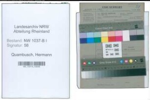 Entnazifizierung Hermann Quambusch , geb. 00.00.0000 (Kaufmann)