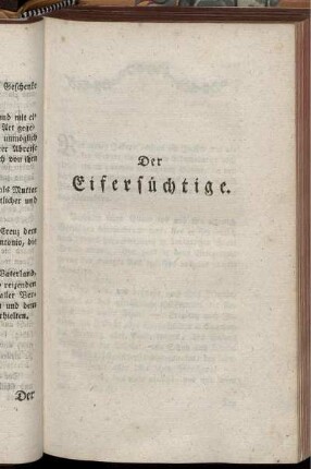 Der Eifersüchtige.