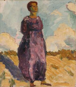 Frau in Dünen