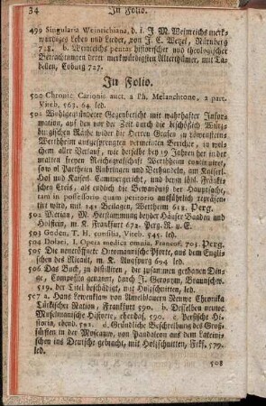 In Folio. - In Quart.