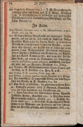 In Folio. - In Quart.