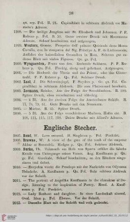 Englische Stecher (Nr. 2007-2130)