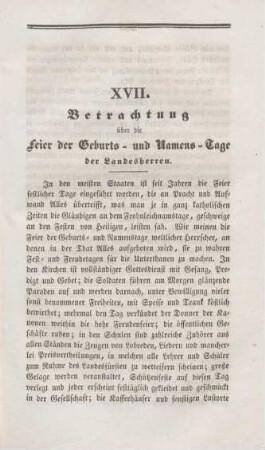 281-288 Betrachtung über die Feier der Geburts- und Namenstage des Landesherren