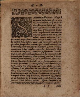 Responsum serium & extortum Ad Epistolam plane stupendam, Quae ad Serenissimum ac Potentissimum Electorem Saxoniae