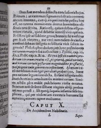 Caput X. De Accidentibus Nobilitatis