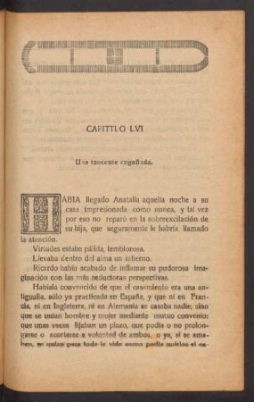 Capítulo LVI - Una inocente engañada.