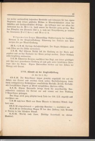 XVIII. Kämpfe an der Siegfriedstellung