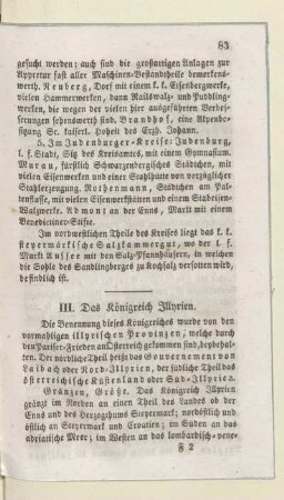 III. Das Königreich Illyrien