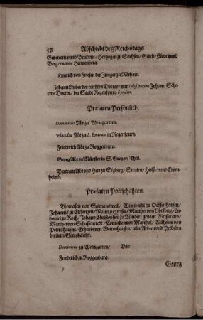 Praelaten Persönlich
