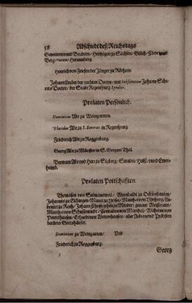 Praelaten Persönlich