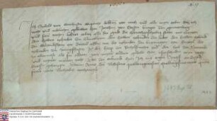 v. Sassen, Familie: Windhausen'scher Lehnbrief für Joachim v. Sassen über Lehnstücke zu Queckborn, Lauter, Weikartshain, Borningen, Ettingshausen,...