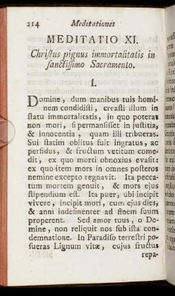 Meditatio XI. - Meditatio XVII.