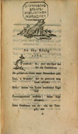Karl Wilhelm Ramlers Oden