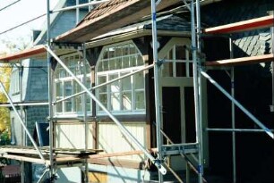 Detail voriges Bild: Vorbau des Hauses