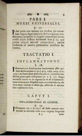 Tractatio I. De inflammatione.