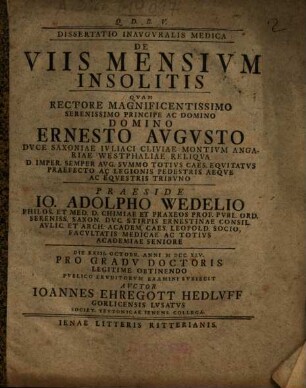 De Viis Mensivm Insolitis