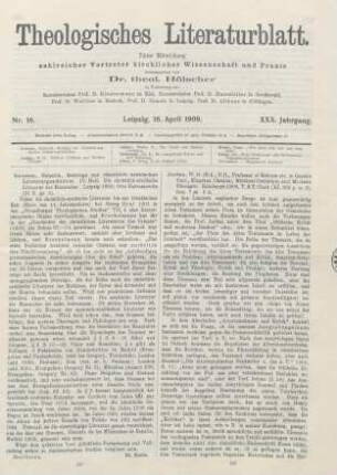 185 [Rezension] Goussen, Heinrich, Beiträge zur christlich-arabischen Literaturgeschichte ; 4.1909