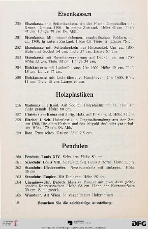 Holzplastiken (Nr. 256-259)