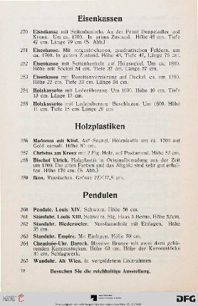 Holzplastiken (Nr. 256-259)