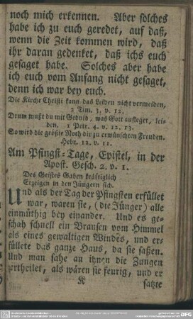 Am Pfingst-Tage