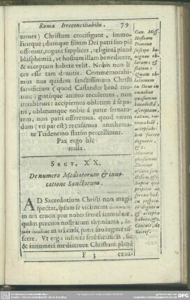 Sect. XX. De numero Mediatorum & invocatione Sanctorum
