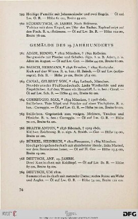 Gemälde des 19. Jahrhunderts (Nr. 761-834)