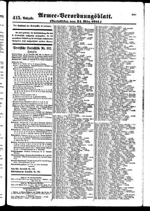 415.Ausgabe. Mittwoch, 24. März 1915