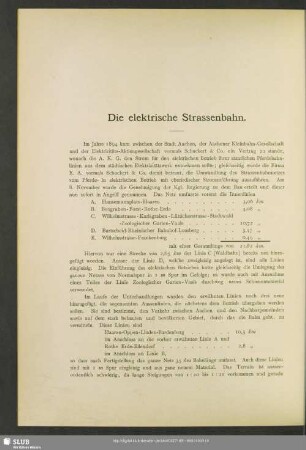 Die elektrische Strassenbahn