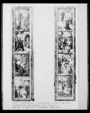 Katharinen-Altar, Innenseite des linken Altarflügels
