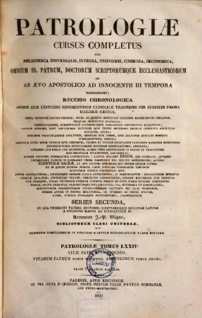 Vitae patrum sive historiae eremiticae libri decem : appendix ad monumenta sex priorum ecclesiae saeculorum ; accedit Onomasticon rerum et verborum difficiliorum, cum multiplici indice, etiam concionatorio, [2]