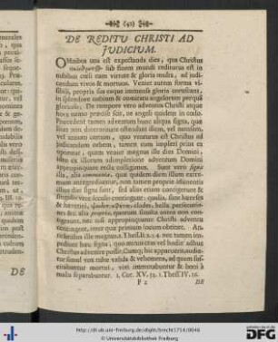 De Reditu Christi Ad Judicium.