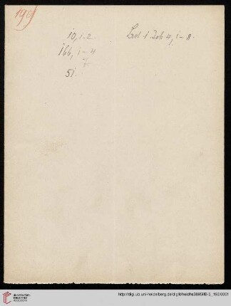 Heid. Hs. 3895 II B - 5,190: Nachlass Heinrich Bassermann, Sonn- und Feiertagspredigten: Predigt zu Mk 8,27-30 (Was es um unser christliches Bekenntnis zu Jesus ist?)