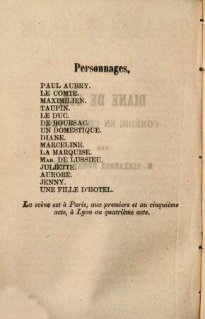 Diane de Lys : [comédie en cinq actes]