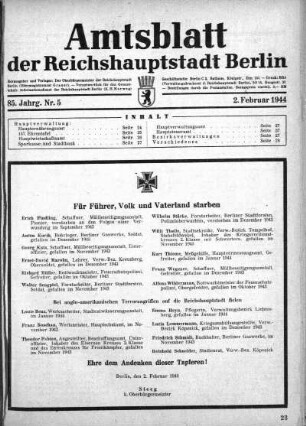 1944,5: Nr. 5, 2. Februar 1944