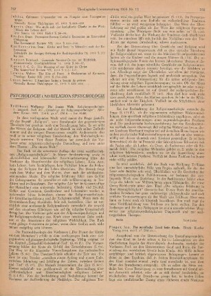 Psychologie und Religionspsychologie