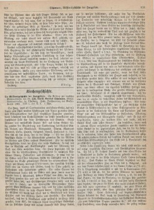 817-821 Kirchengeschichte
