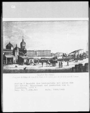 Berlin, Lustgarten nach Süden zum Schloß