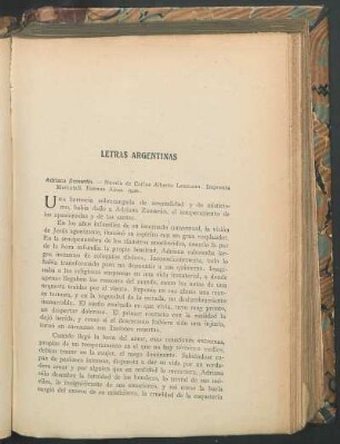 Letras argentinas