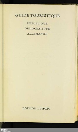 Guide touristique République Démocratique Allemande