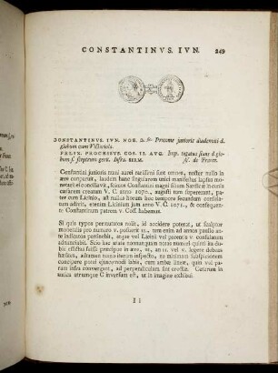 Constantinus. Iun. [ ... mit Abbildungsbeschreibung].
