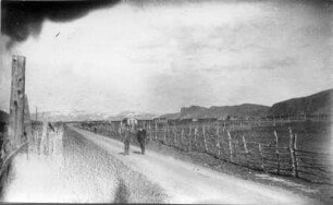 Photographien von Lappland. Straßenbild (wohl unweit des Tana-Flusses)