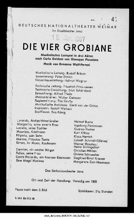 Die vier Grobiane
