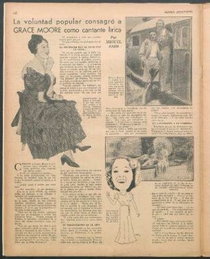 La voluntad popular consagró a Grace moore como cantante lírica