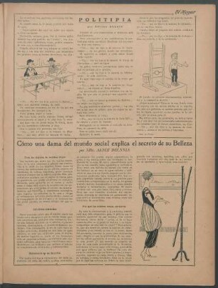 Cómo una dama del mundo social explica el secreto de su belleza : Para las mujeres de mejillas flojas [y] Cabelleras onduladas [y] Eliminación de los barrillos [y] Por qué las actrices nunca envejecen