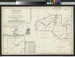 Situationsriss der Braunkohlenmutung"Eichberg"bei Eichberg Krs. Filehne