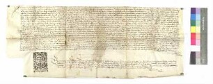 Protest des Johanniterordens (Amt Uffenheim); Notariatszeichen des Philipp Streng, Notar zu Rothenburg.