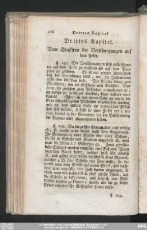 Drittes Kapitel. Vom Trassiren der Verschanzungen auf dem Felde.